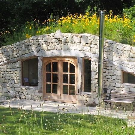Maison Terre Les Cabanes De Fallot - Sauna Bain-Froid Piscine Naturelle L'isle-Bouzon Exterior photo